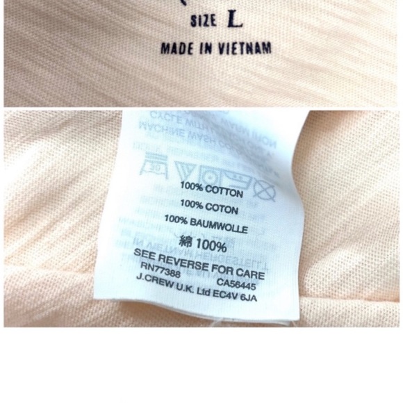 MADEWELL Whisper Cotton Powder Pink Tissue V-neck T-Shirt - Picture 3 of 4